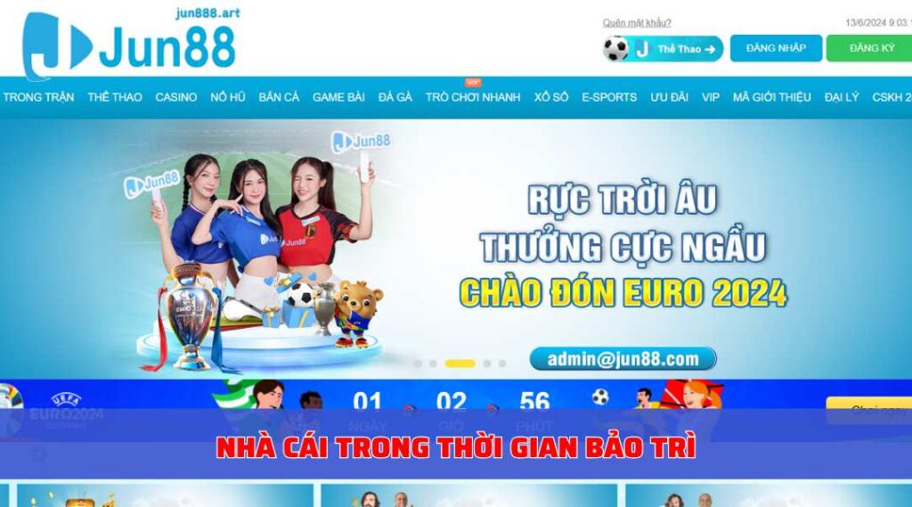 Nhà cái trong thời gian bảo trì